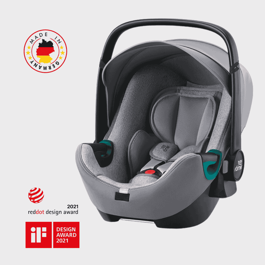 Cadeira Auto Baby-Safe 3 i-Size da Britax Römer - Dos 0 aos 15 meses com tecnologia "lie-flat" - Grey Marble