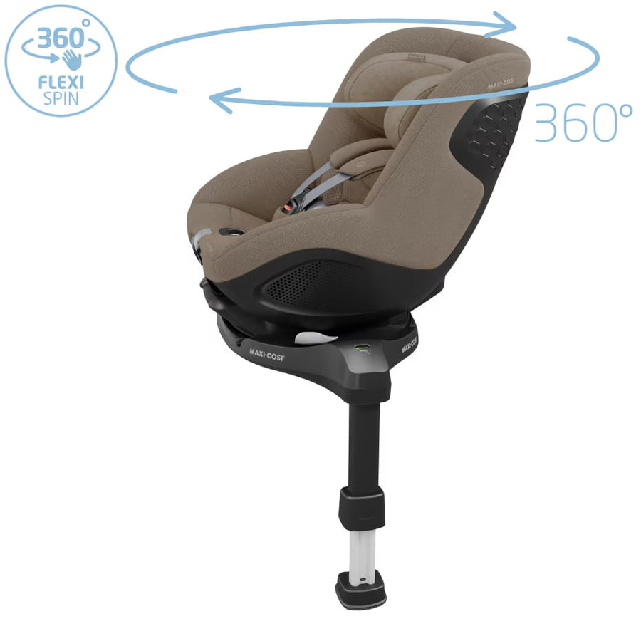 Cadeira Auto Mica 360 Pro da Maxi-Cosi - Auto Giratória 360 - Authentic Truffle