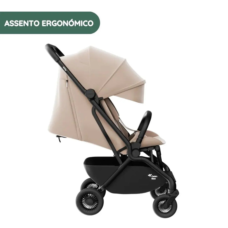 Assento ergonómico e encosto de peça única