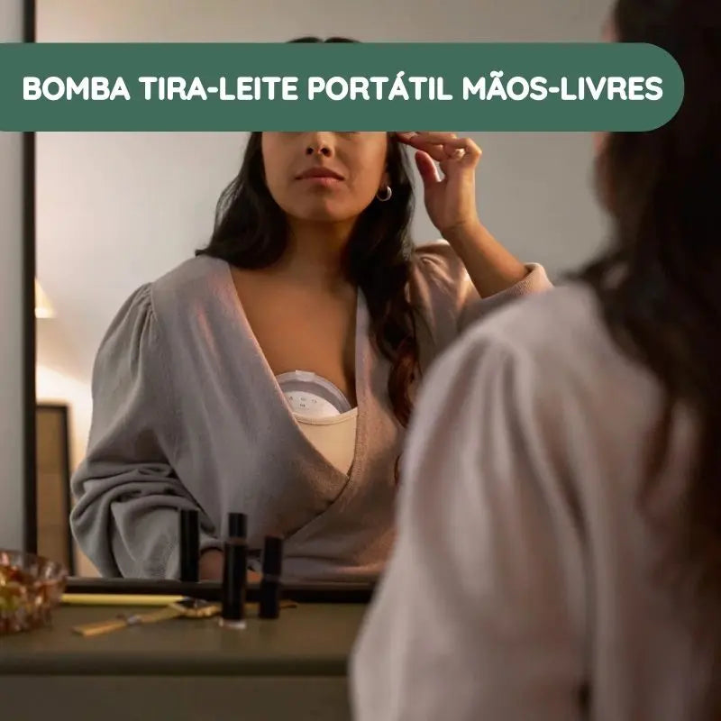 Bomba tira-leite portátil mãos-livres