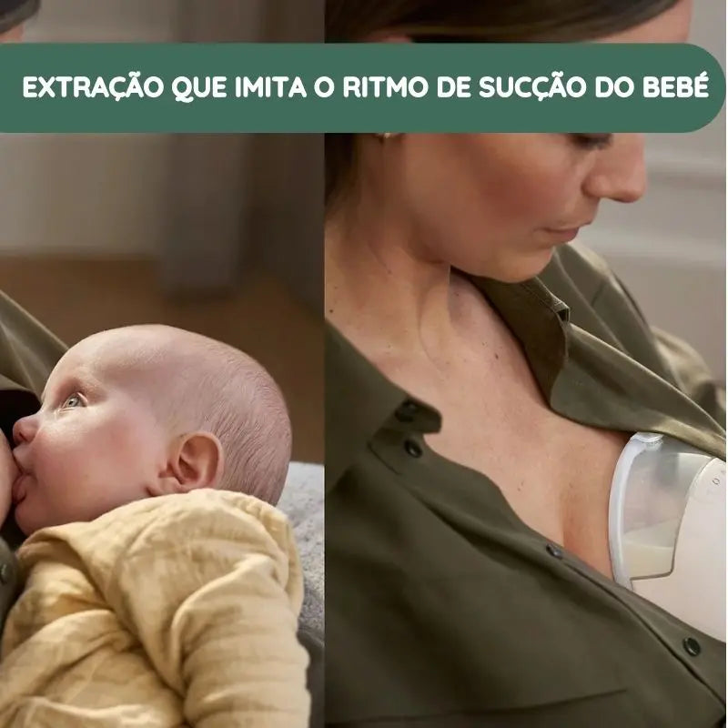 Extração que imita o ritmo de sucção do bebé