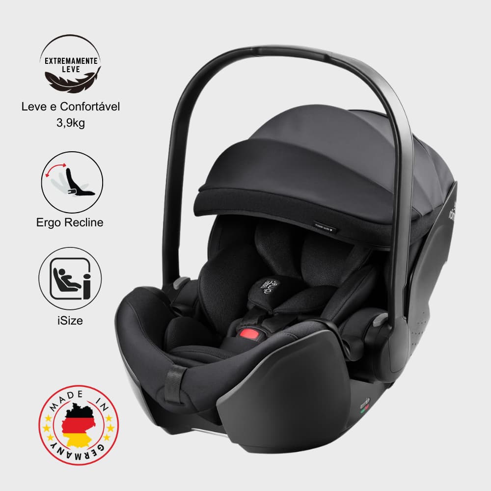 Trio Rio Carrinho de Bebé + Alcofa + Ovinho Baby-Safe Pro da Britax Römer - Style Carbon Black