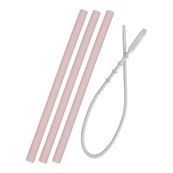Minikoioi Palhas Silicone - Pinky Pink - 3 Uni/Escova
