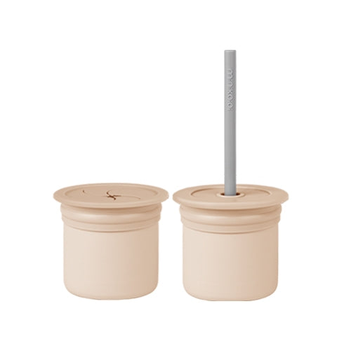 Minikoioi Sip+Snack - Bubble Beige/Powder Grey