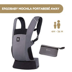 Ergobaby Mochila Portabebé Away - Gris grafito