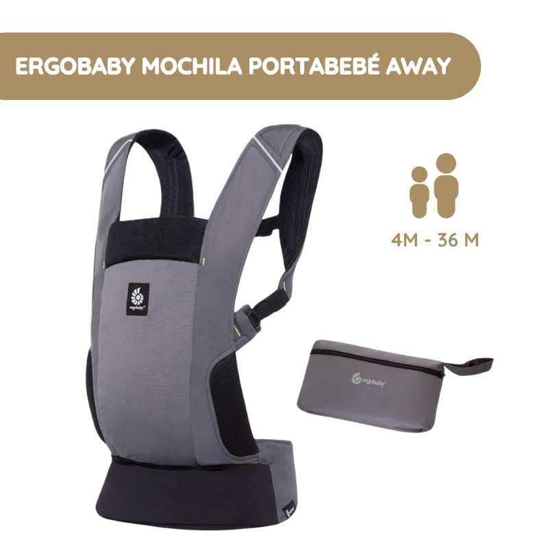 Ergobaby Mochila Portabebé Away - Gris grafito