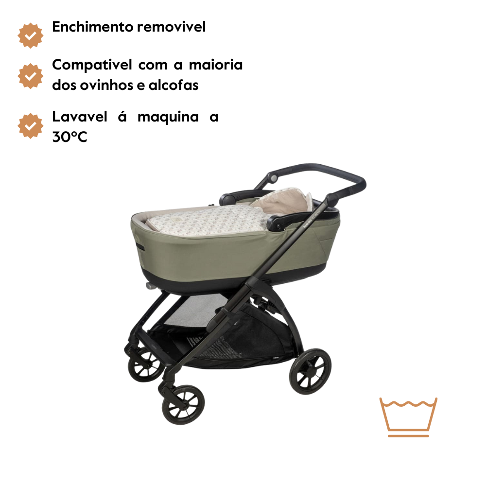 Walking Mum Saco para Ovinho e Alcofa Botton Flores