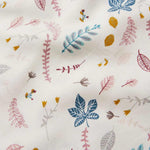 CamCam Jogo de Cama Bebé 70 x 80 cm - Pressed Leaves Rose