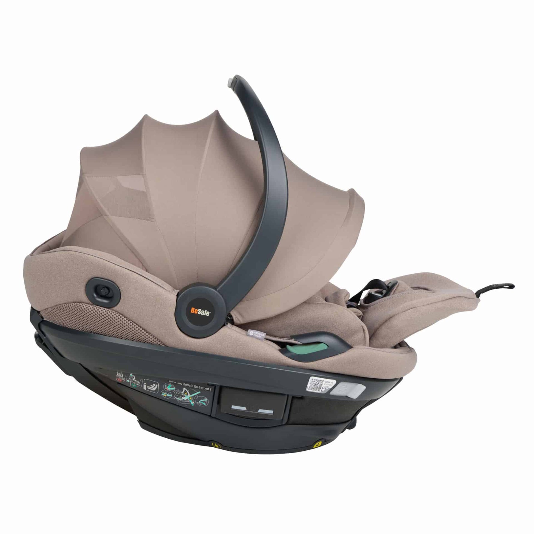 BeSafe Cadeira Auto Go Beyond 2 - Dark Sand SoftBreeze