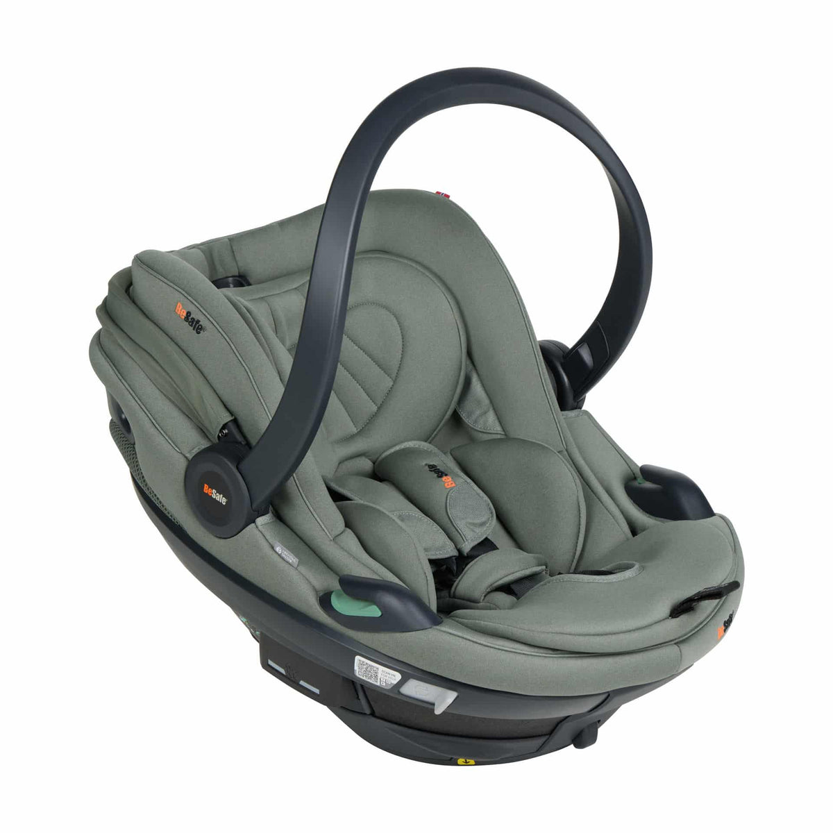 Vista de perfil direito — BeSafe Cadeira Auto Go Beyond 2 Meadow Green SoftBreeze