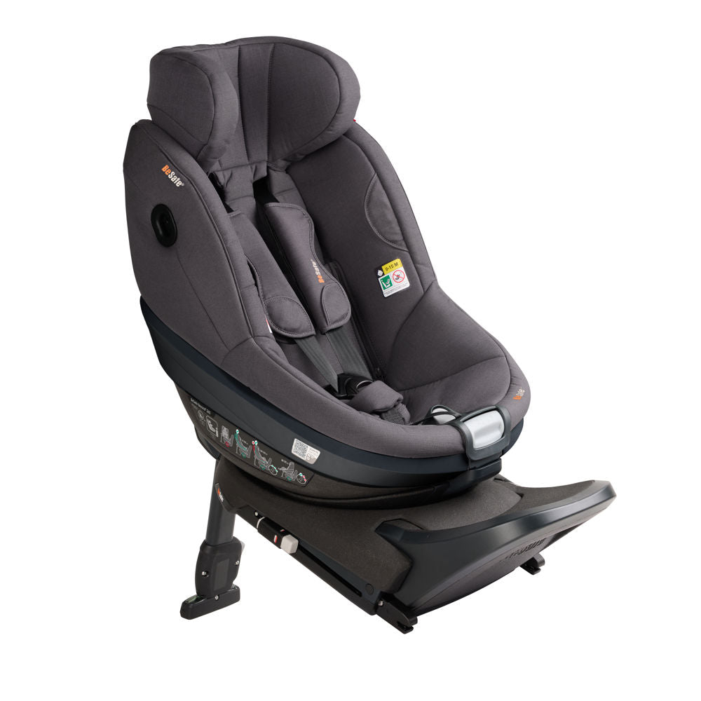 BeSafe Pack Cadeira Auto Beyond 2 360 com Base Isofix - Dark Grey Mélange