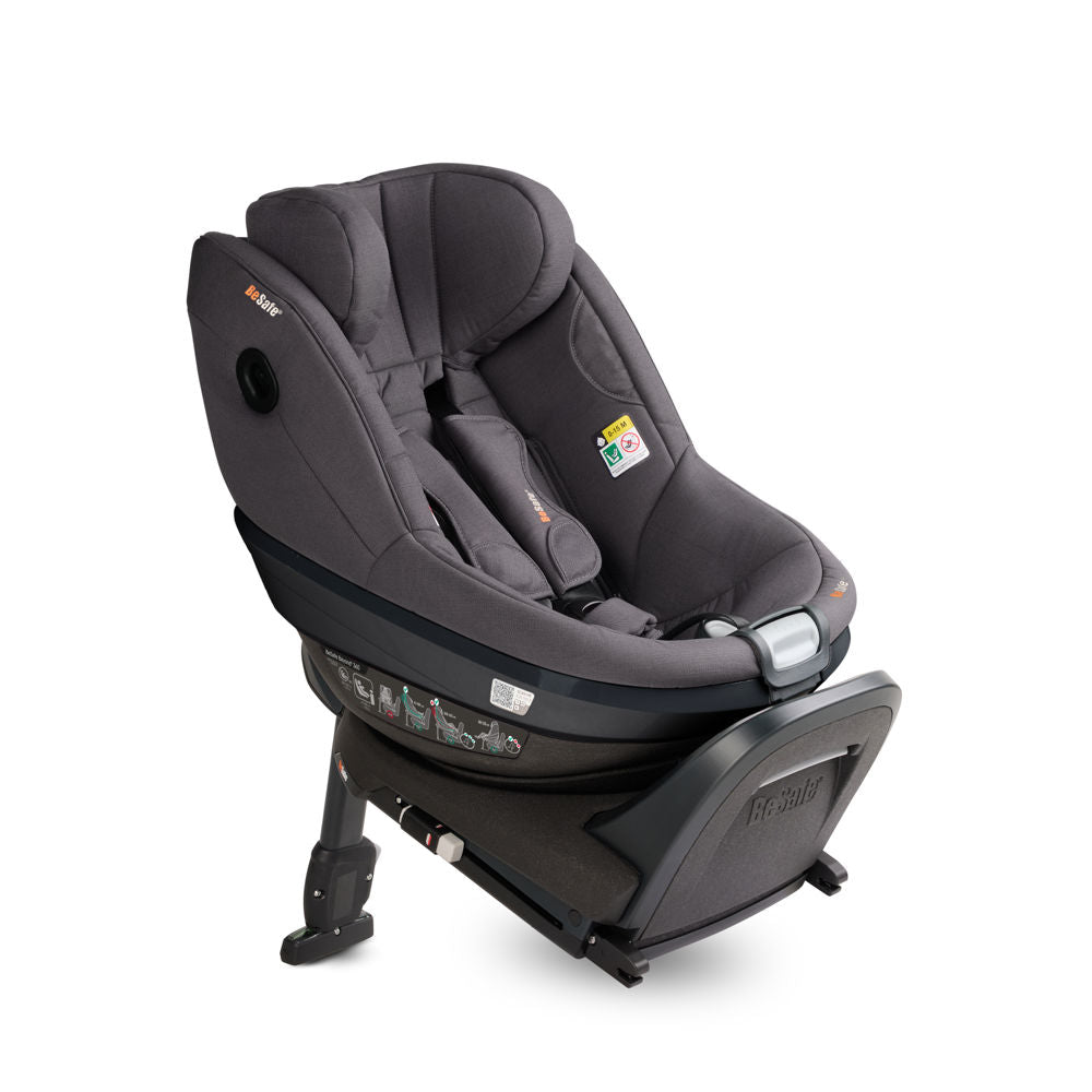 BeSafe Pack Cadeira Auto Beyond 2 360 com Base Isofix - Dark Grey Mélange