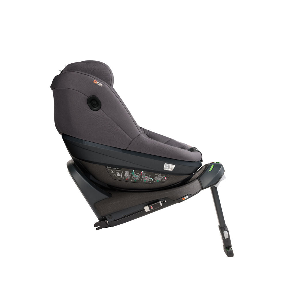 BeSafe Pack Cadeira Auto Beyond 2 360 com Base Isofix - Dark Grey Mélange