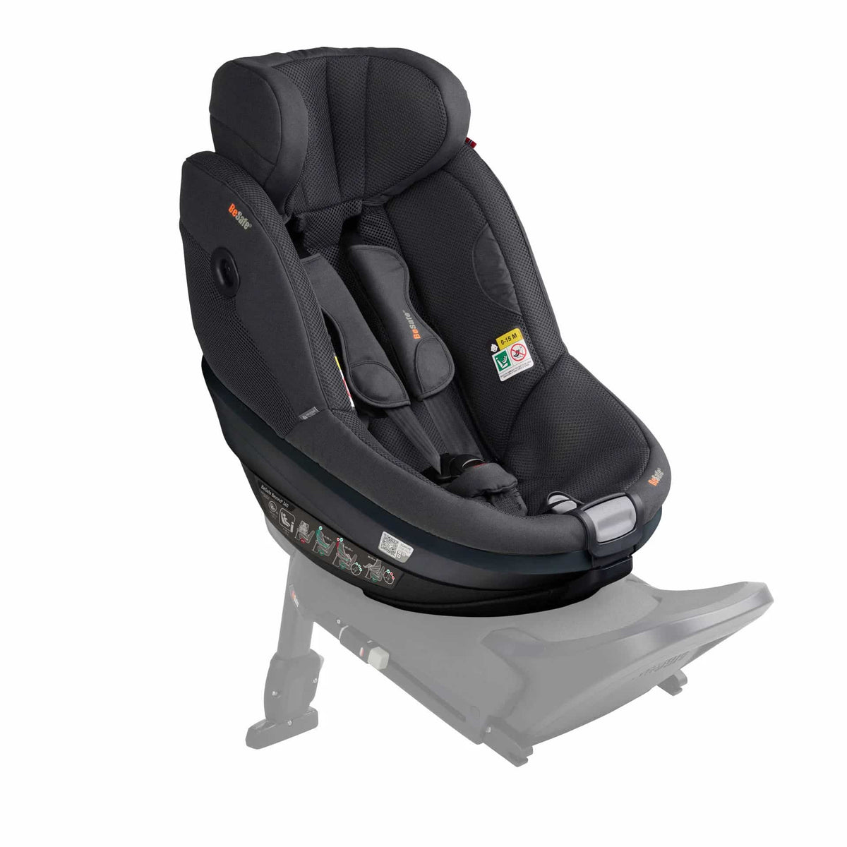 BeSafe Pack Cadeira Auto Beyond 2 360 com Base Isofix - Anthracite Mesh
