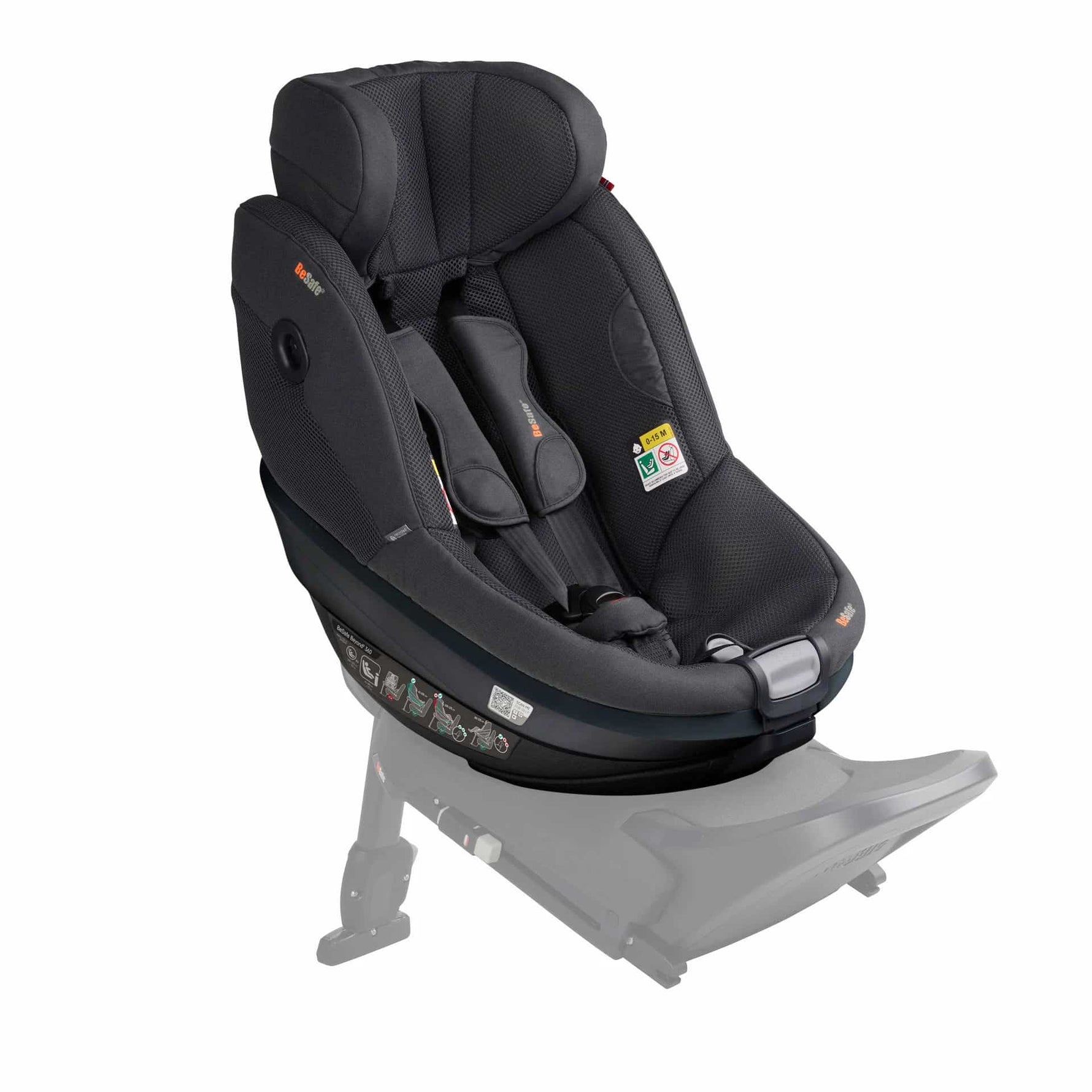 BeSafe Pack Cadeira Auto Beyond 2 360 com Base Isofix - Anthracite Mesh