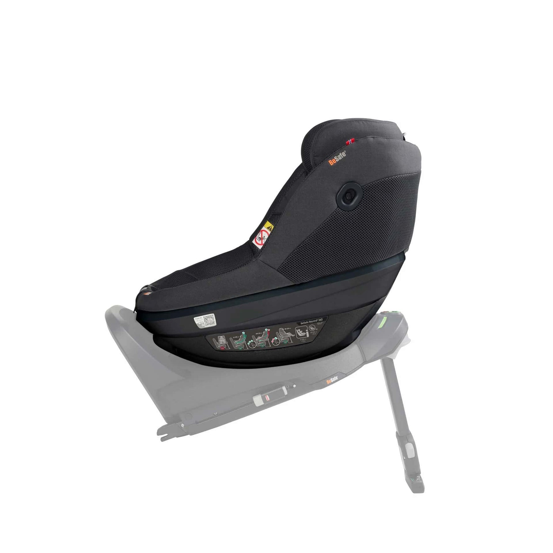 BeSafe Pack Cadeira Auto Beyond 2 360 com Base Isofix - Anthracite Mesh