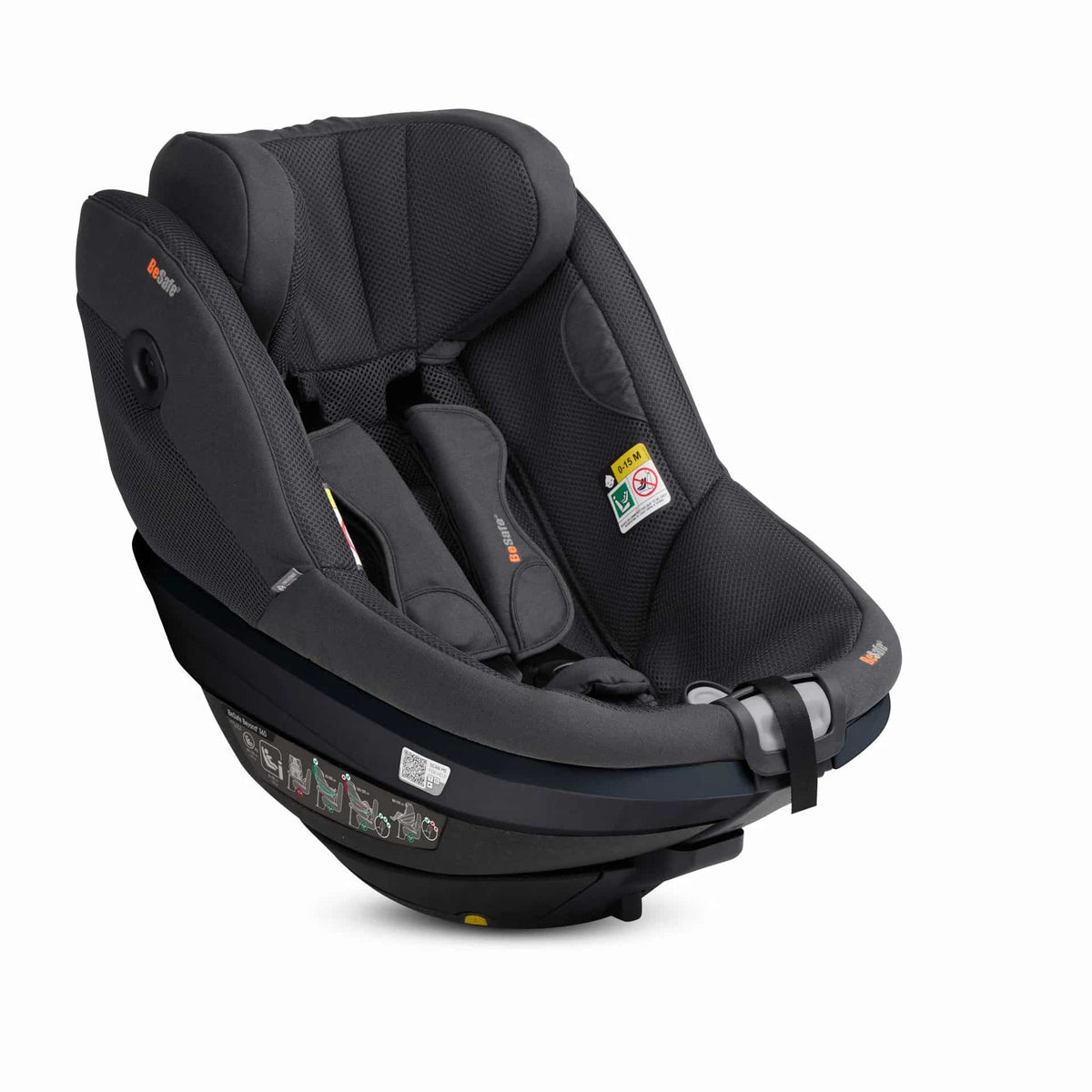 BeSafe Pack Cadeira Auto Beyond 2 360 com Base Isofix - Anthracite Mesh