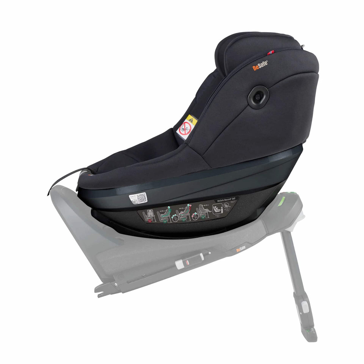 BeSafe Pack Cadeira Auto Beyond 2 360 com Base Isofix - Black SoftBreeze