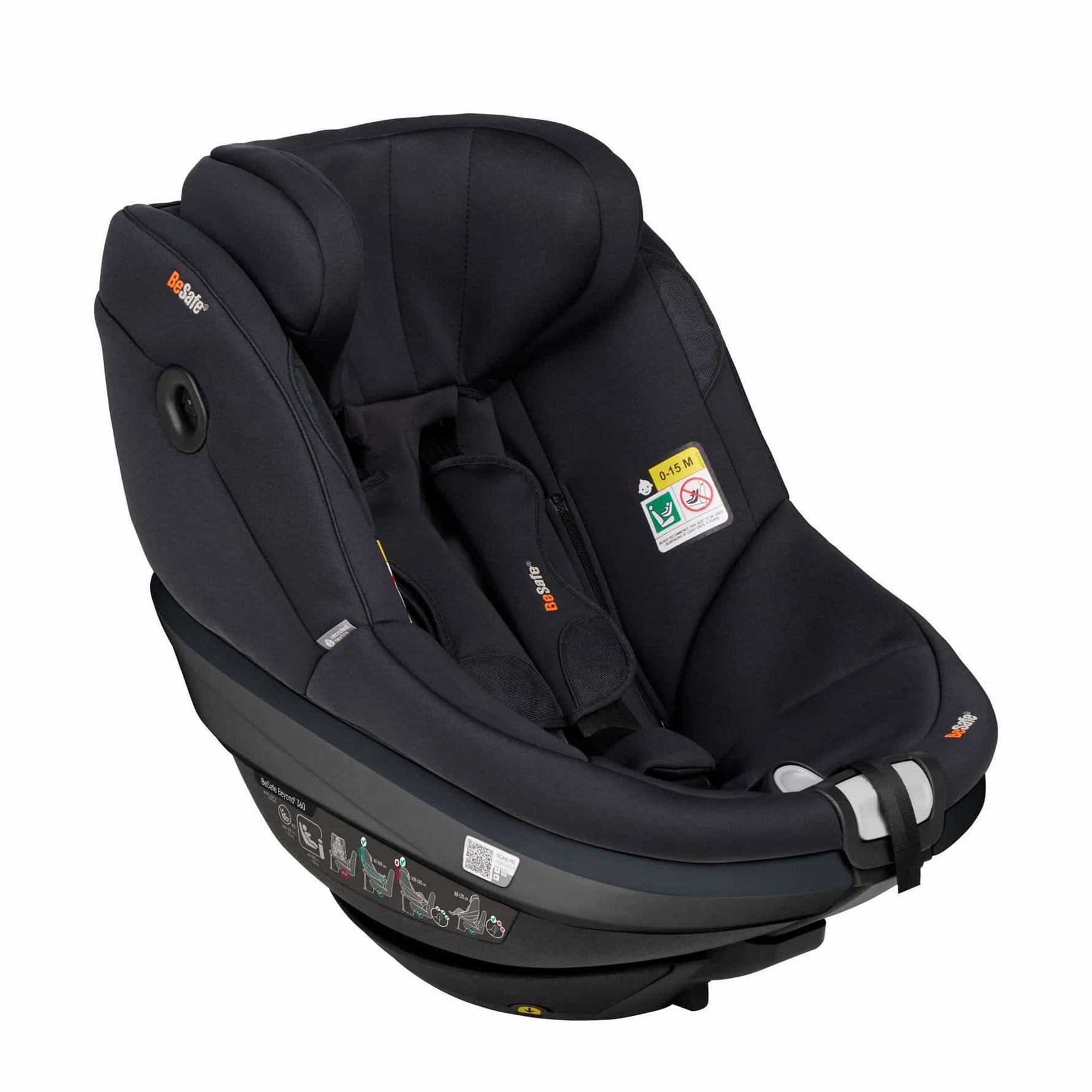 BeSafe Pack Cadeira Auto Beyond 2 360 com Base Isofix - Black SoftBreeze