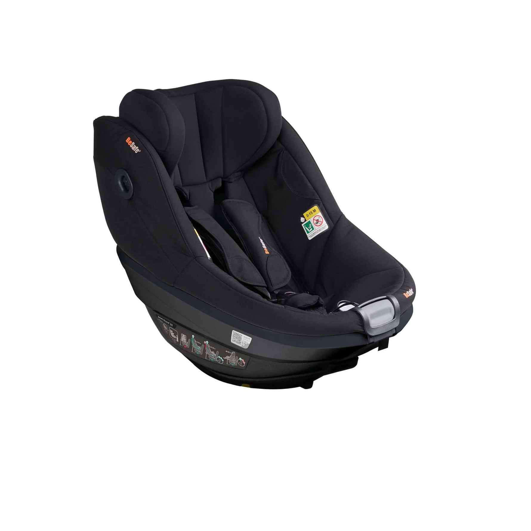 BeSafe Pack Cadeira Auto Beyond 2 360 com Base Isofix - Fresh Black Cab