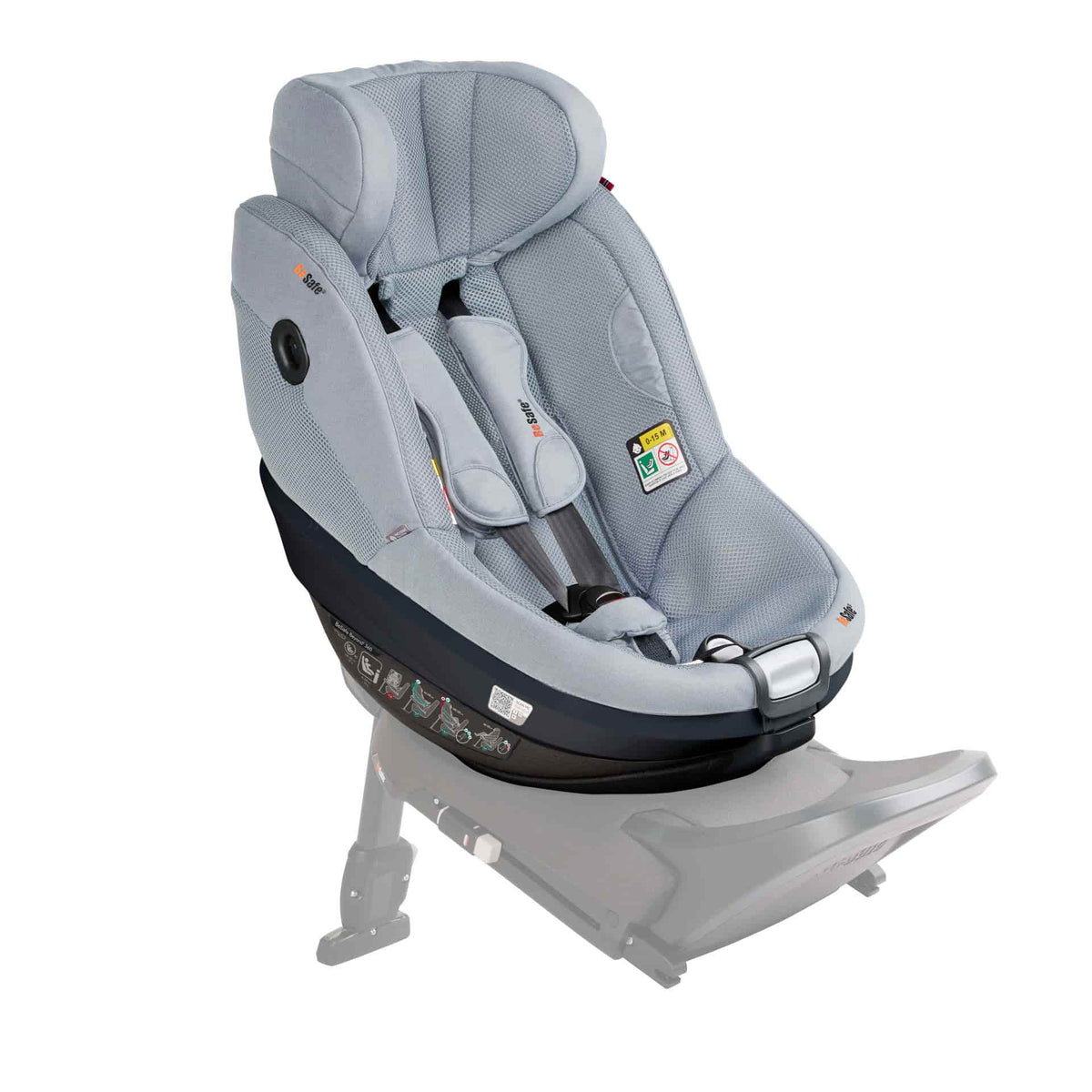 BeSafe Pack Cadeira Auto Beyond 2 360 com Base Isofix - Peak Mesh