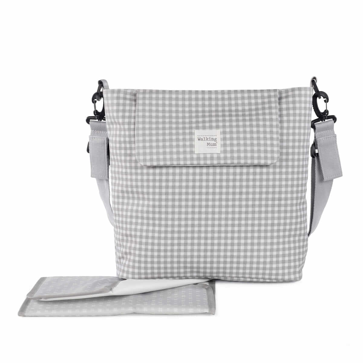 Walking Mum Mala de Passeio I Love Vichy - Gris