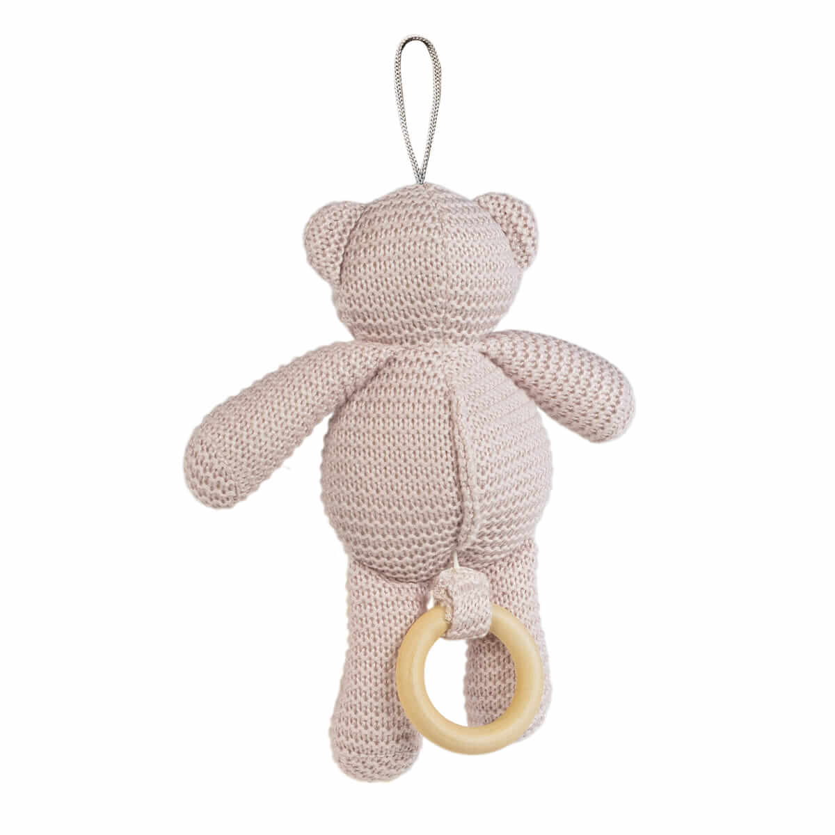 Walking Mum Urso Musical em Bambu Rosa 21 cm