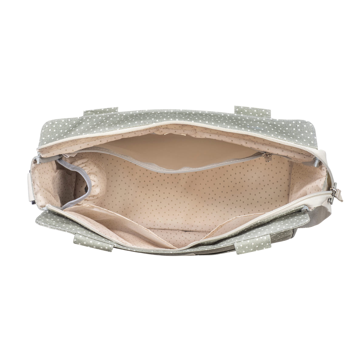 Walking Mum Mala de Passeio Poppy Dots - Musgo