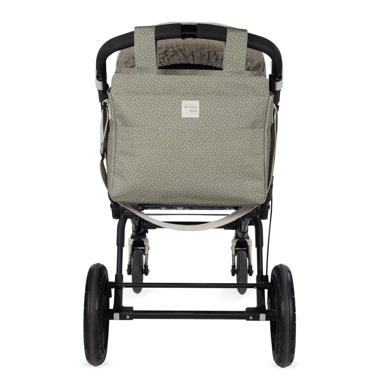 Walking Mum Mala de Passeio Poppy Dots - Musgo