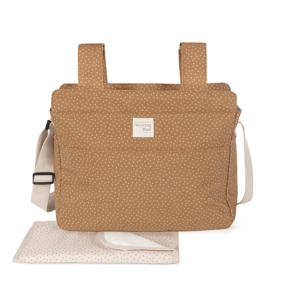 Walking Mum Mala de Passeio Poppy Dots - Canela