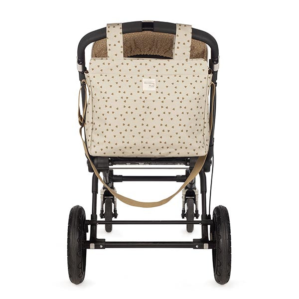 Walking Mum Mala de Passeio Poppy Hearts - Canela