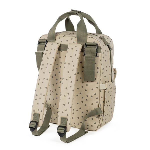 Walking Mum Mochila Poppy Hearts - Musgo