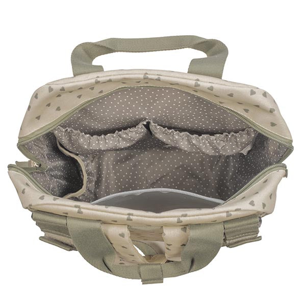 Walking Mum Mochila Poppy Hearts - Musgo