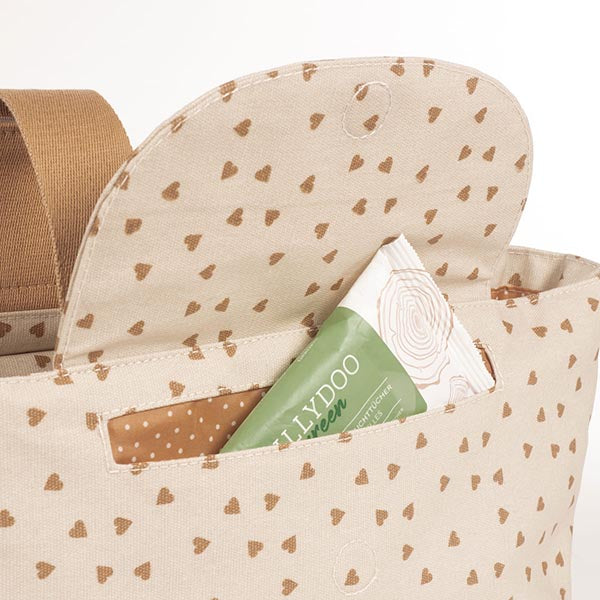 Walking Mum Bolsa Organizadora Poppy Hearts - Canela