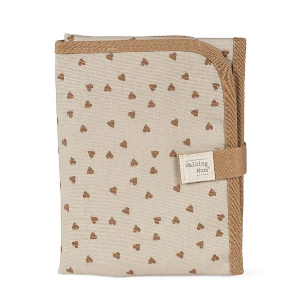 Walking Mum Muda Fraldas Poppy Hearts - Canela