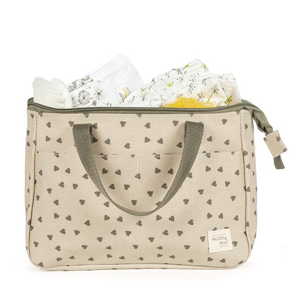 Walking Mum Necessaire Poppy Hearts - Musgo