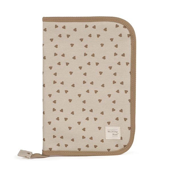 Walking Mum Livro de Nascimento Poppy Hearts - Canela