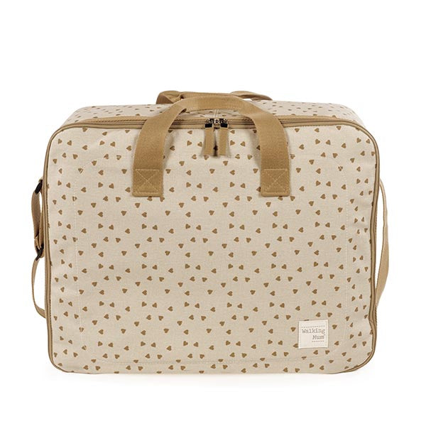 Walking Mum Mala de Maternidade Poppy Hearts - Canela
