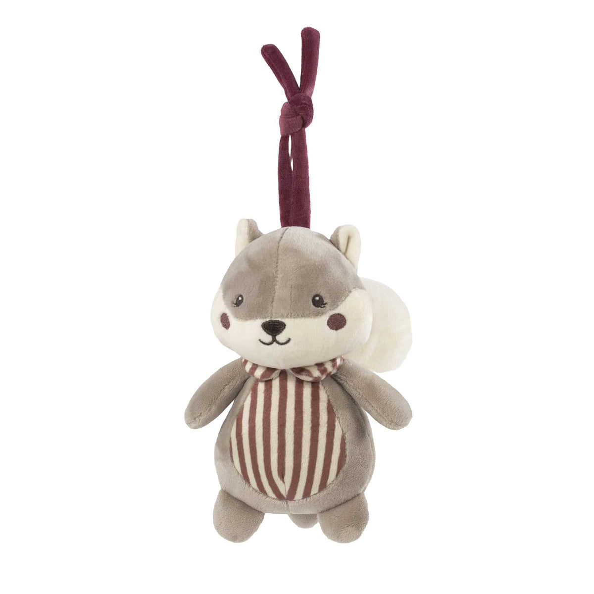Pasito a Pasito Peluche Musical Esquilo Cherry Rayas