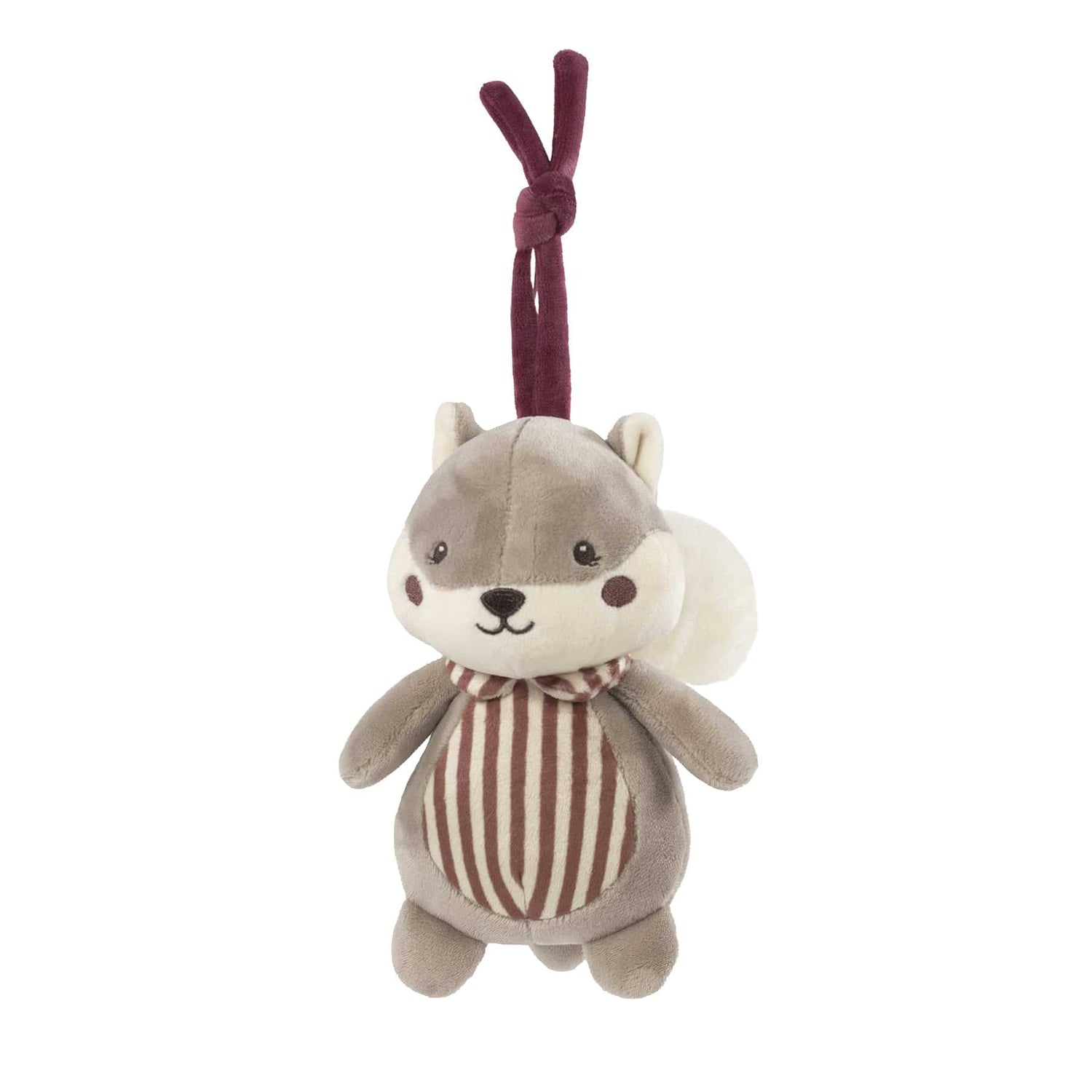 Pasito a Pasito Peluche Musical Esquilo Cherry Rayas