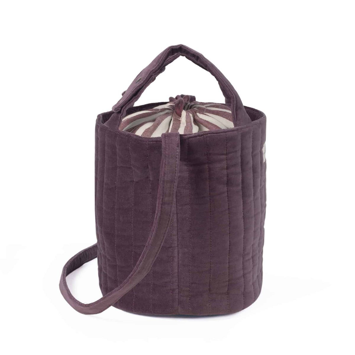 Pasito a Pasito Bolsa Bucket Cherry Velvet