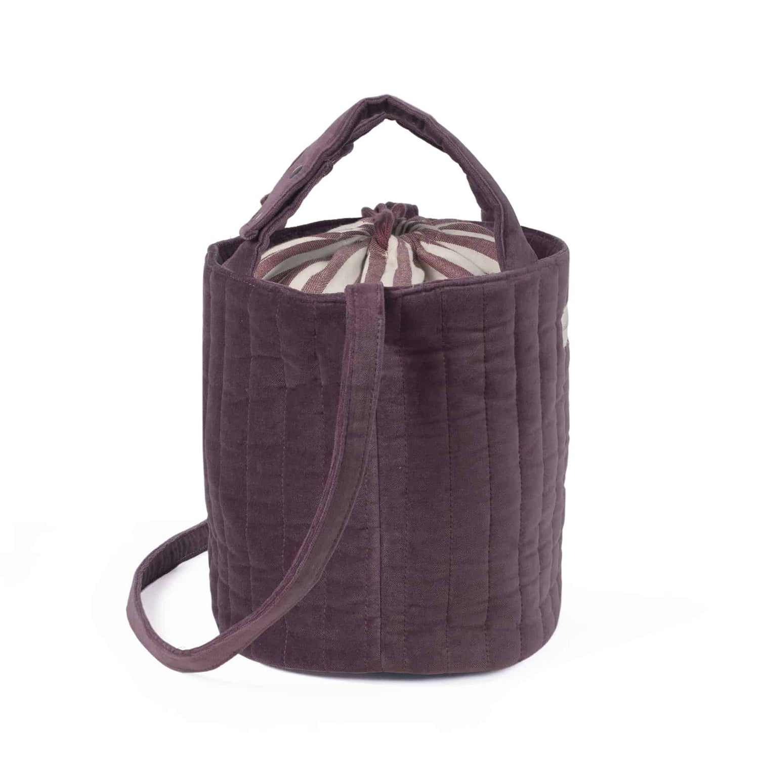 Pasito a Pasito Bolsa Bucket Cherry Velvet