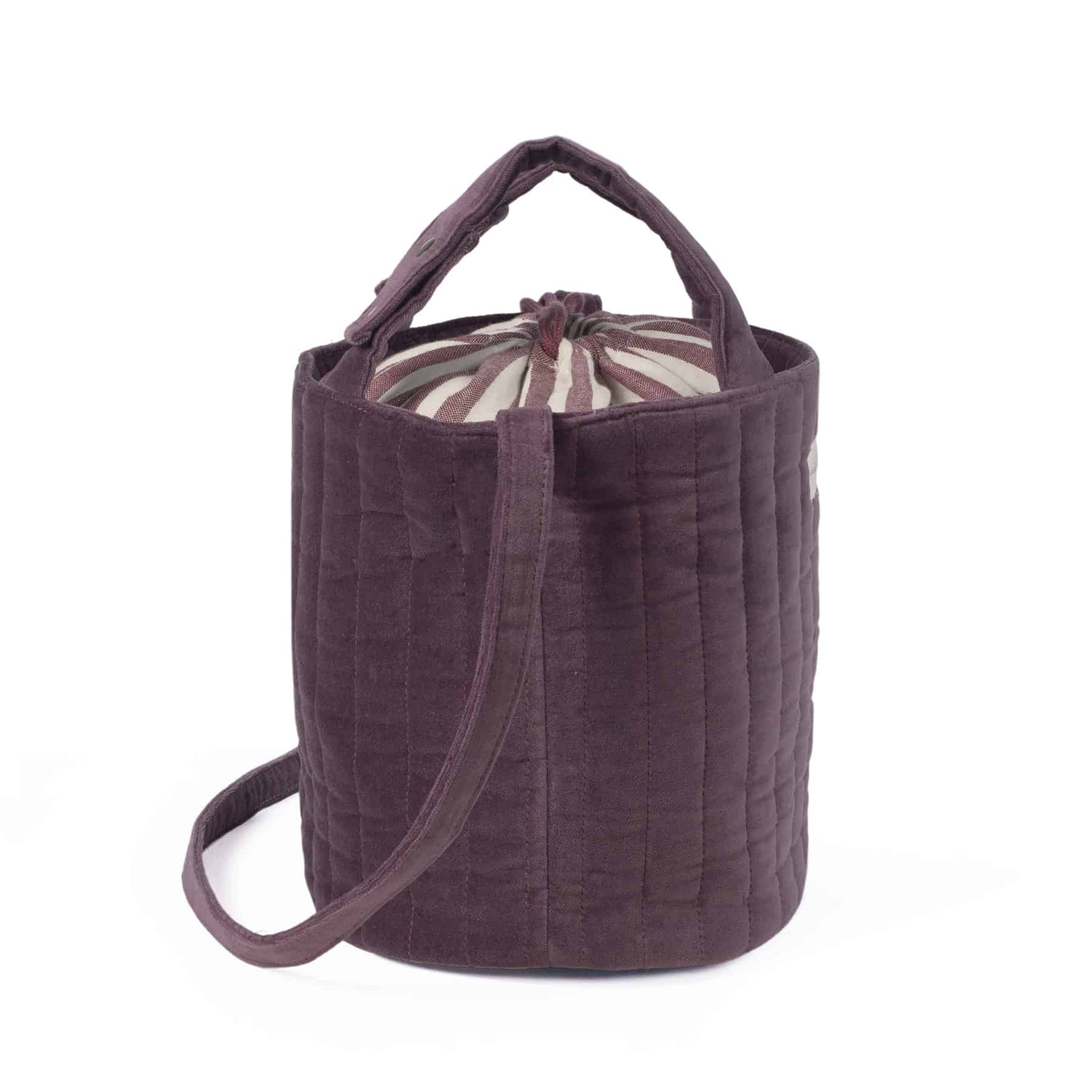 Pasito a Pasito Bolsa Bucket Cherry Velvet