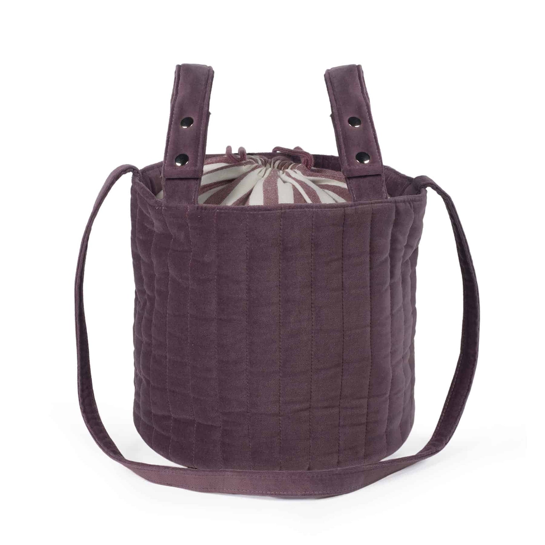 Pasito a Pasito Bolsa Bucket Cherry Velvet