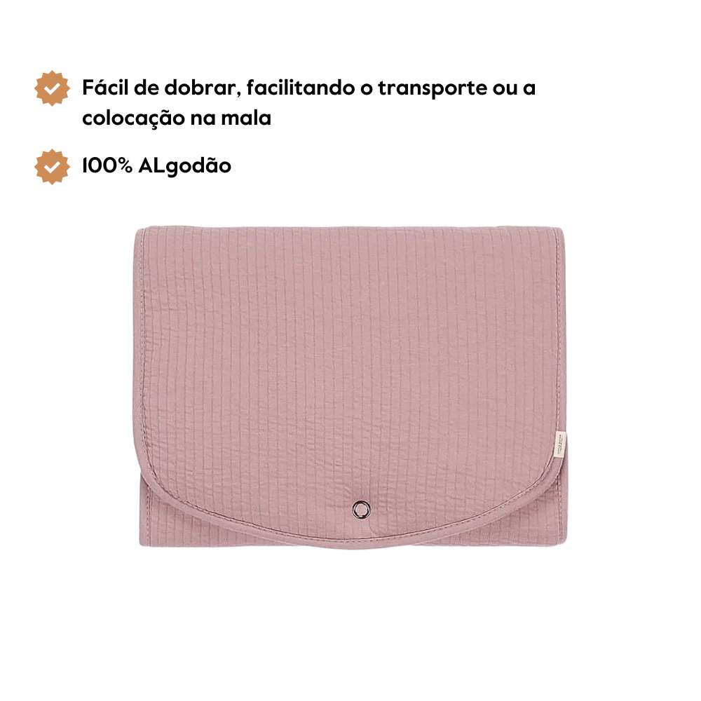 Little Dutch Troca-Fraldas Portátil Comfort | Pure Mauve