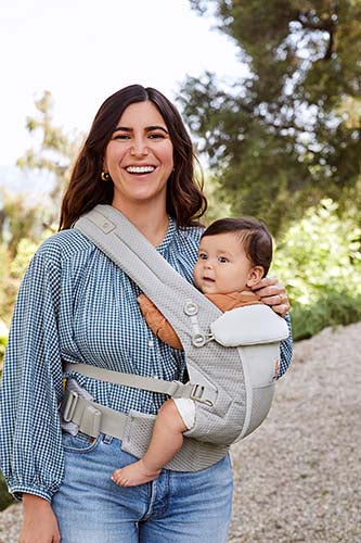 Ergobaby Adapt SoftFlex Mesh Cinza Pérola - Mochila Portabebé