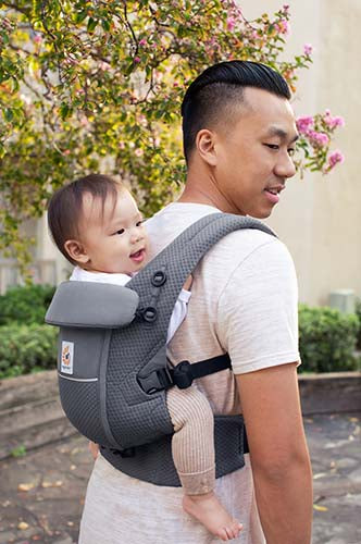 Ergobaby Adapt SoftFlex Mesh Gris Grafito - Mochila Portabebé