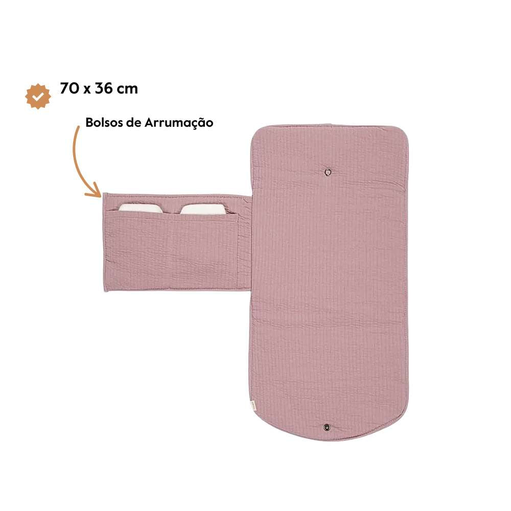 Little Dutch Troca-Fraldas Portátil Comfort | Pure Mauve