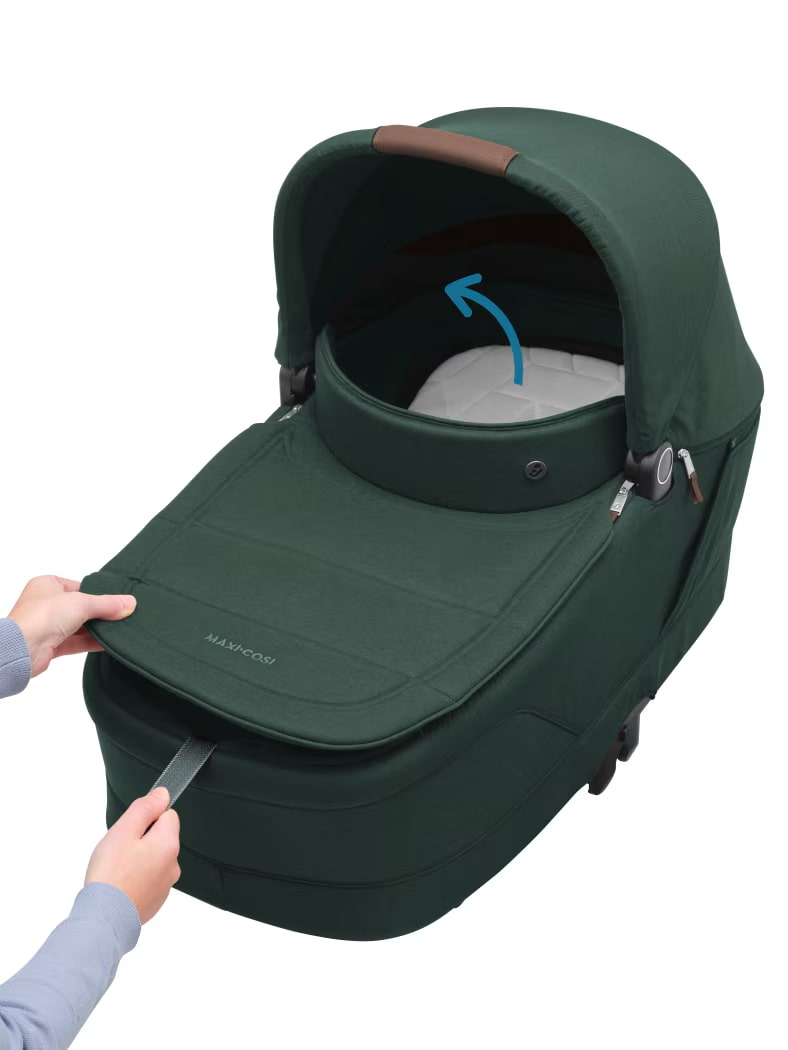 Carrinho de Bebé Oxford Plus da Maxi-Cosi - Sistema de viagem 3-em-1 - Twillic Green