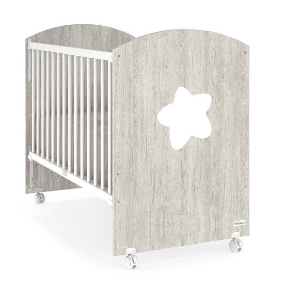 Trama Cama Cosleep Big Star - Roble Castello/Branco Mate